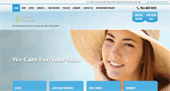 Desktop Screenshot of centerfordermatology.net