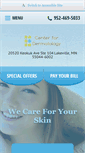 Mobile Screenshot of centerfordermatology.net